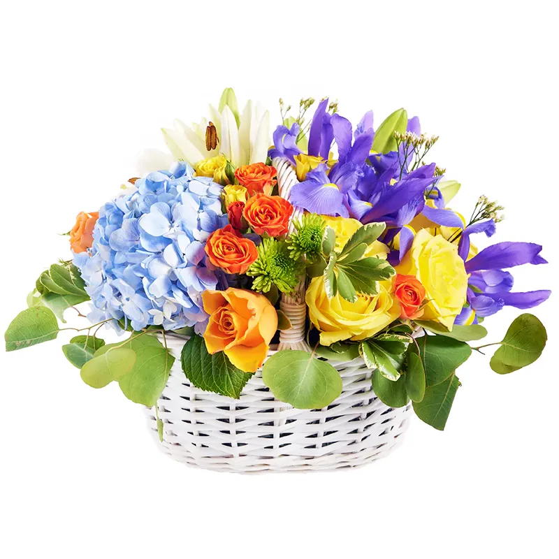 Корзина с цветами Пообещай любовь